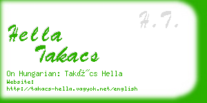 hella takacs business card